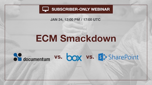 ECM: Documentum vs. Box vs. SharePoint